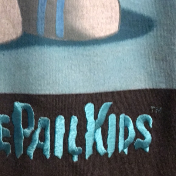 Garbage Pail Kids Large Tshirt Gray/Blue Embroided NWT - Picture 7 of 13